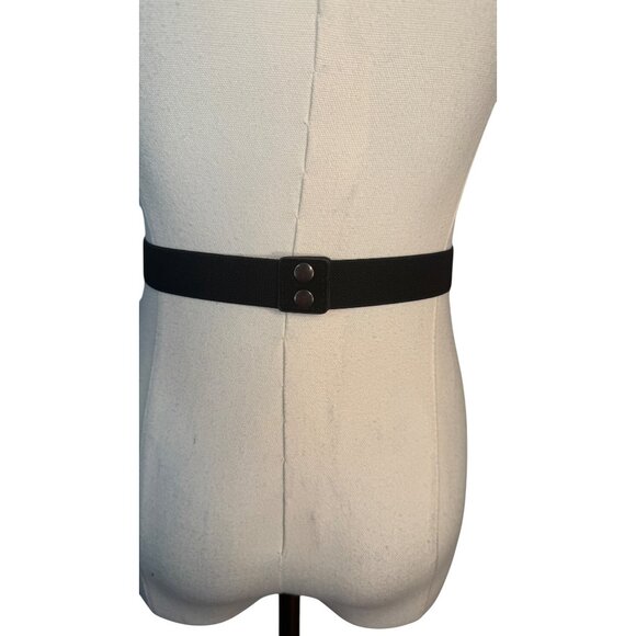 NEW 2/$30 S-M Gray Waist Belt Crystal Faux Rhinestones Snap Closure - Picture 6 of 8